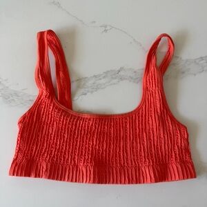 UO Coral Textured bikini Top